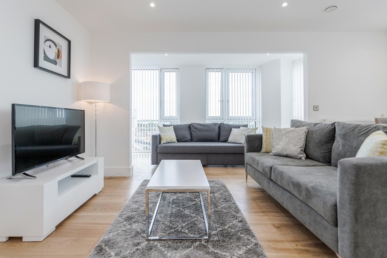 Luxury Stratford Apartment Londen Buitenkant foto